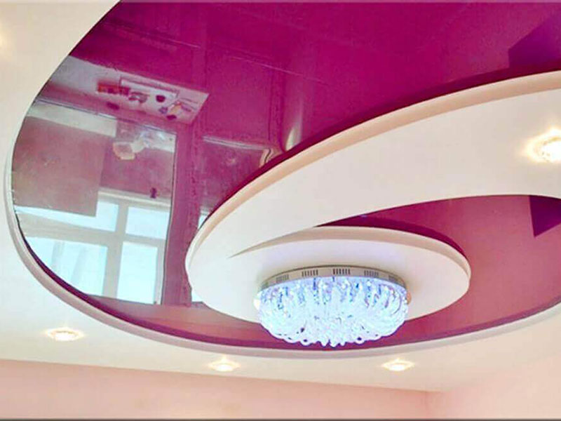 Многоуровневые натяжные потолки